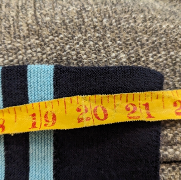 ‼️CLEARANCE   Talbots lightweight, 3/4 sleeve, blue striped sweater, size 3X - Picture 9 of 11